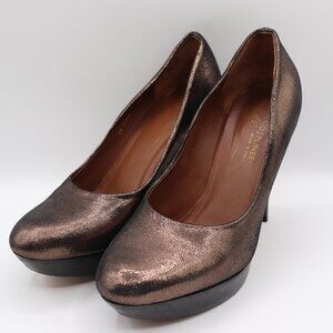 Donald J. Pilner Women's Gold Sparkle Heels Size 8-1/2M